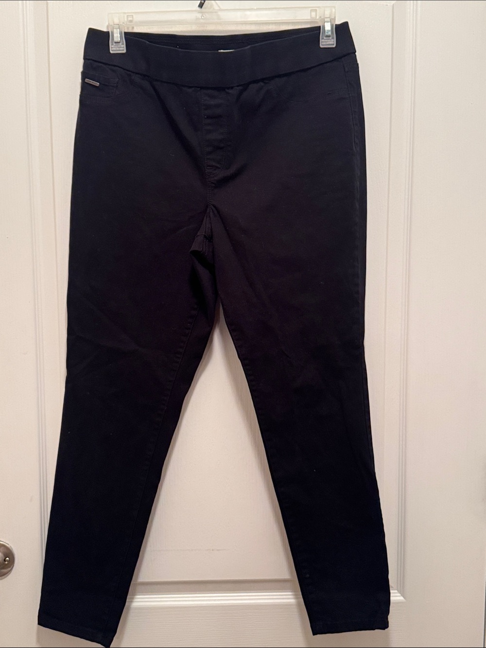 Nine West Heidi Pull-On Skinny Black Slim Stretch Chinos - Women’s Size 14